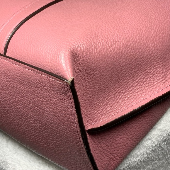 Coach Pink Leather May Tote Shoulder Bag - Picture 11 of 15